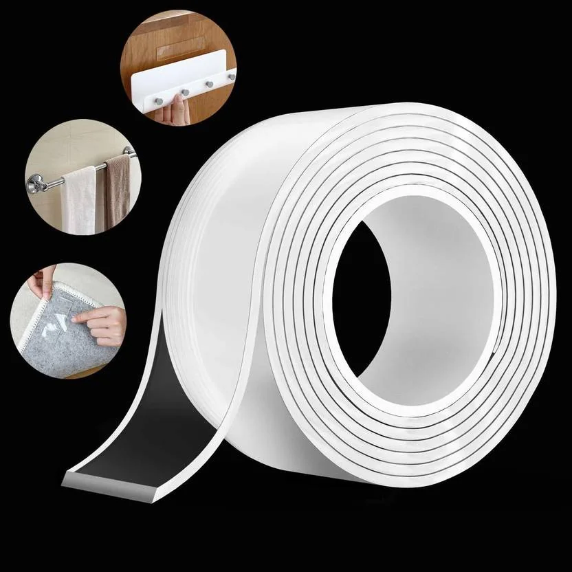 bunchgrows Double Sided Ivy Heavy Duty Tape Washable 3m (White) Grip Tape  (White)