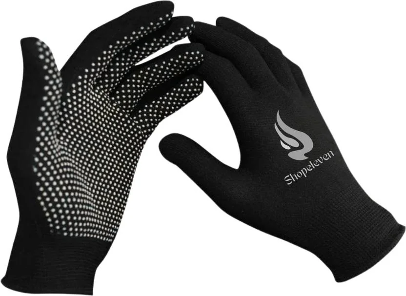 Shopeleven Breathable Anti-Slip Work Gloves for Sports, Adventure Batting Gloves  (Black)