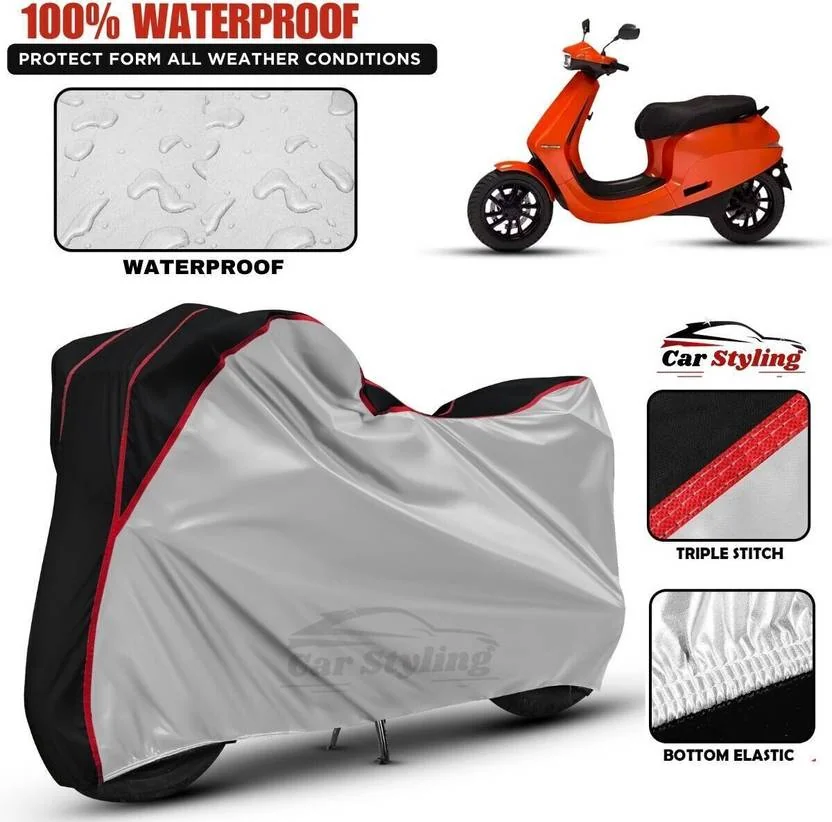 Car Styling Waterproof Two Wheeler Cover for Ola  (Scooty, Multicolor)