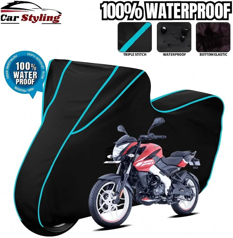Car Styling Waterproof Two Wheeler Cover for Bajaj  (Pulsar NS 200, Green)