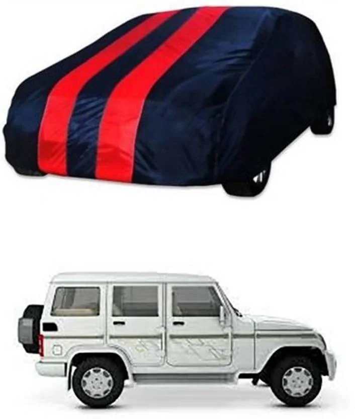 Royalrich Car Cover For Mahindra Bolero (Without Mirror Pockets)  (Red, Blue)