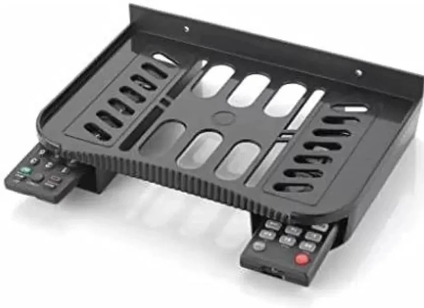 ANTHEM Set Top Box Stand/DTH Stand/WIFI Router Stand/Set Top Box Wall Mount Stand Plastic Wall Shelf  (Number of Shelves - 1, Black)